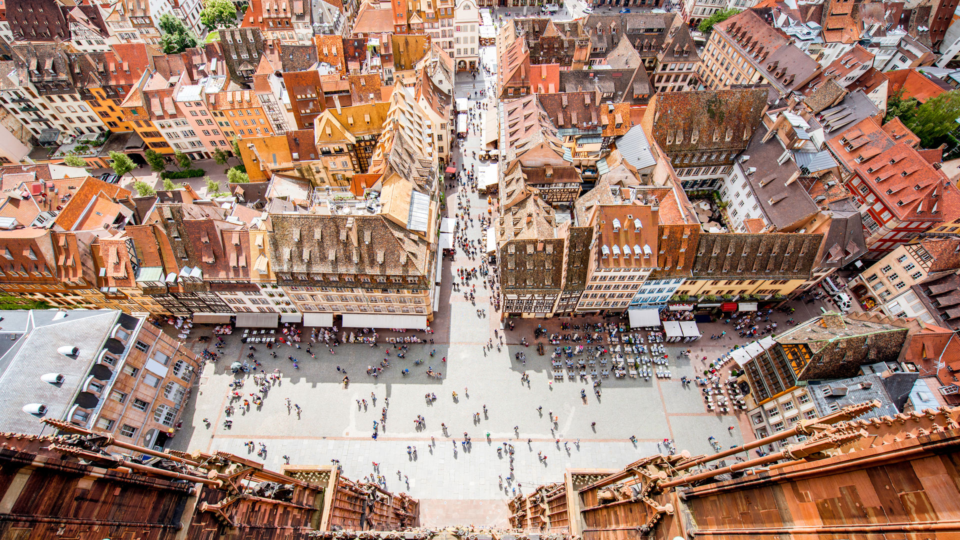 View of Strasbourg city