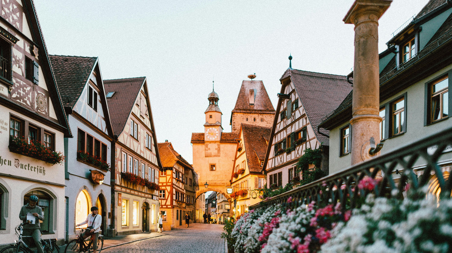 Old Town Street, Rothenburg ob der Tauber, Germany