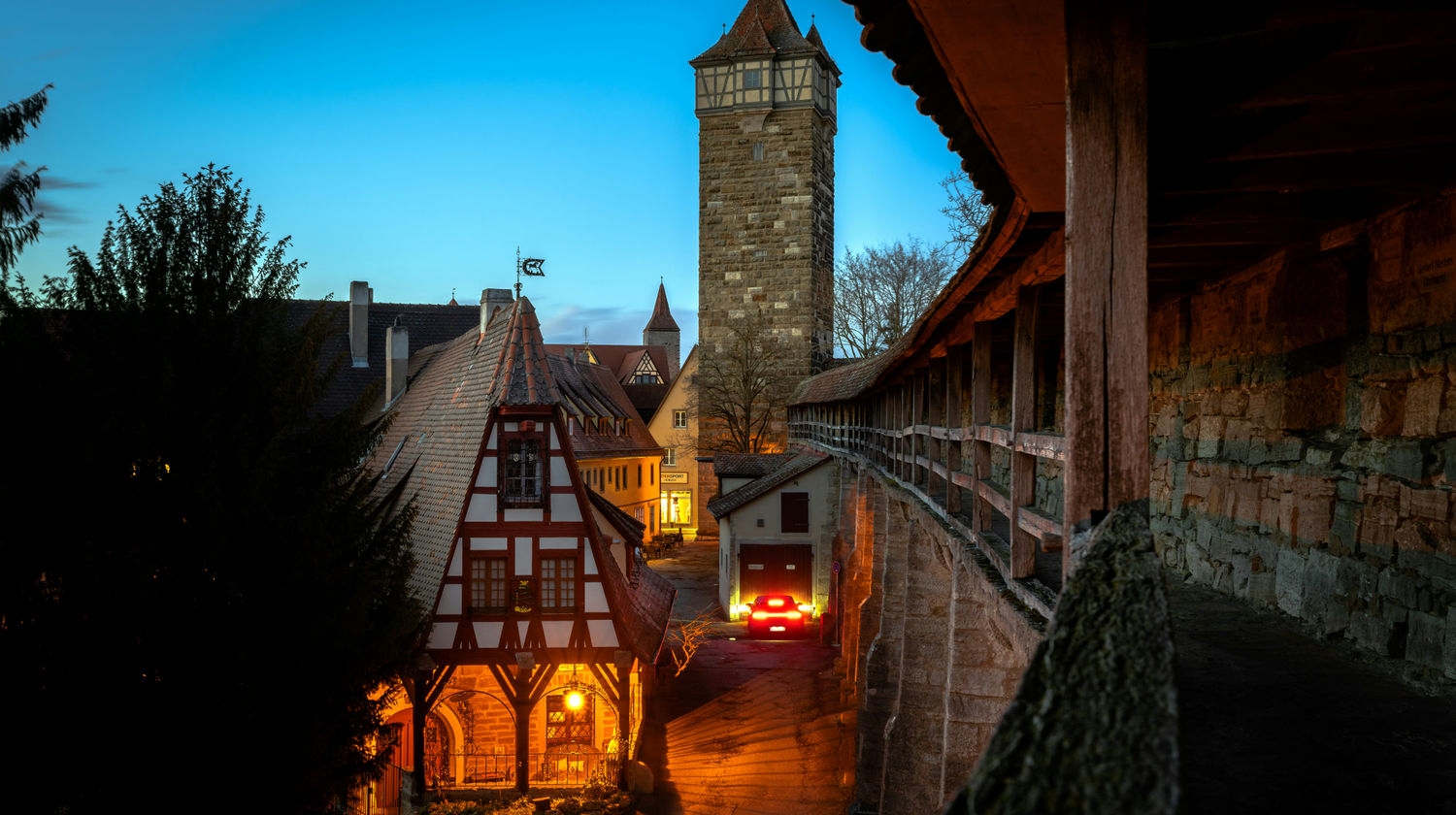 Town Wall, Rothenburg ob der Tauber, Germany
