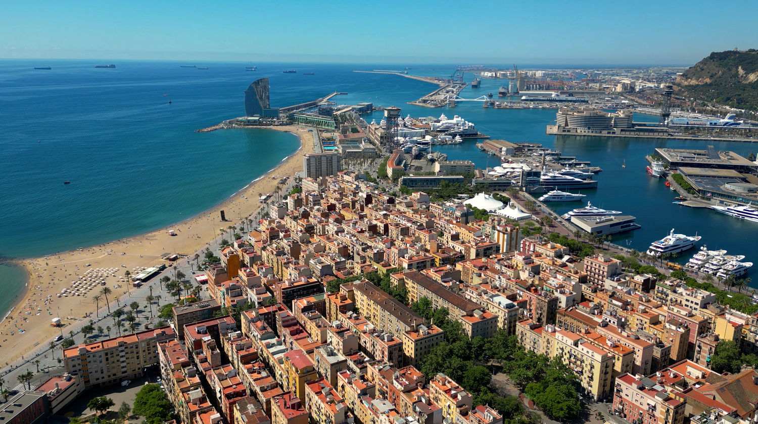 Barceloneta Beach, Barcelona, Spain
