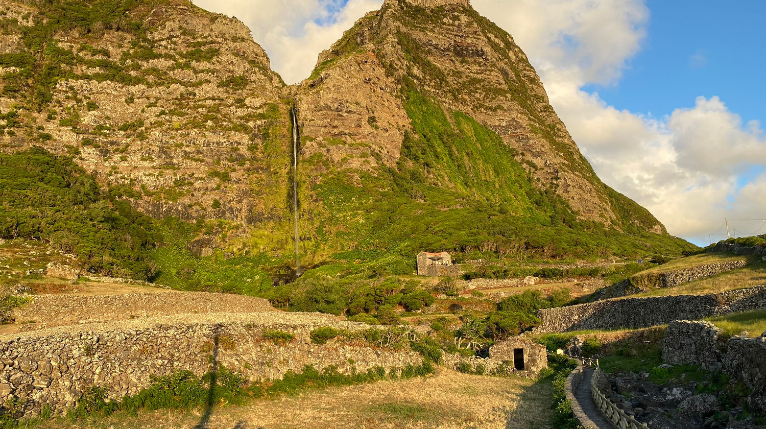 Golden Hour at Poço do Bacalhau, Flores Island