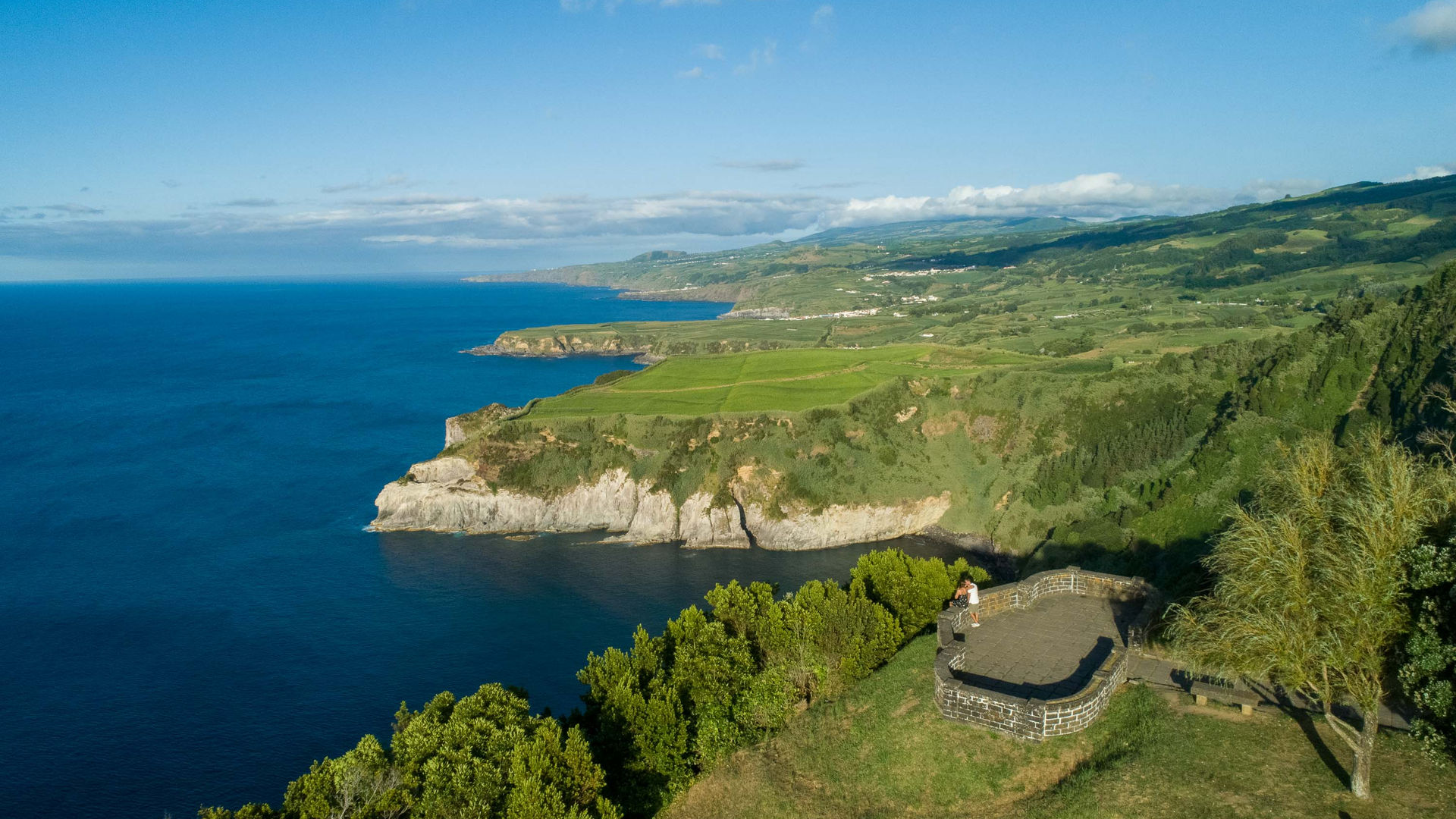 Santa Iria Viewpoint in Ribeira Grande, São Miguel Island, The Azores