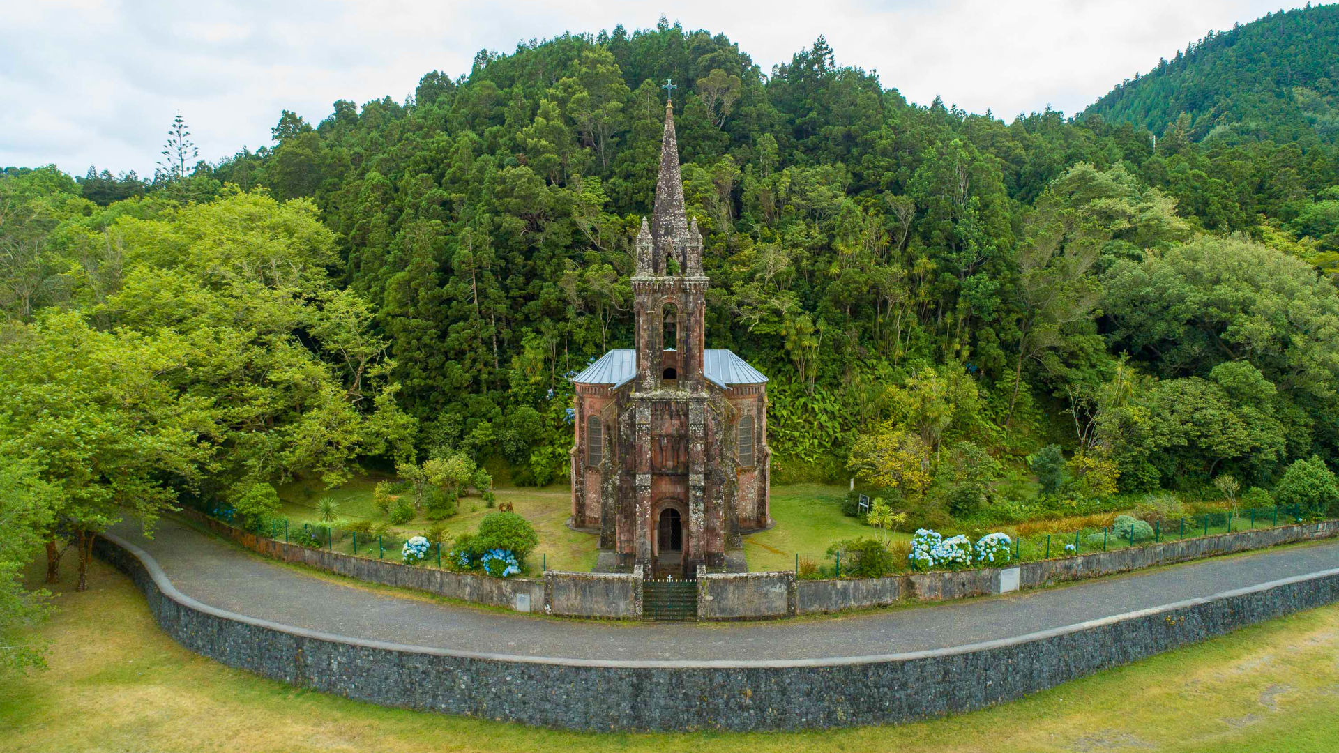 Nossa Senhora das Vitórias Chapel in Furnas, São Miguel Island, The Azores