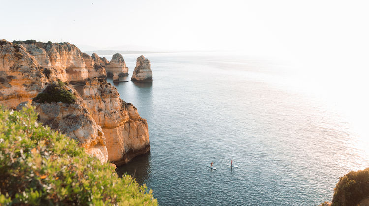 Stand-Up Paddle in Ponta da Piedade, Algarve