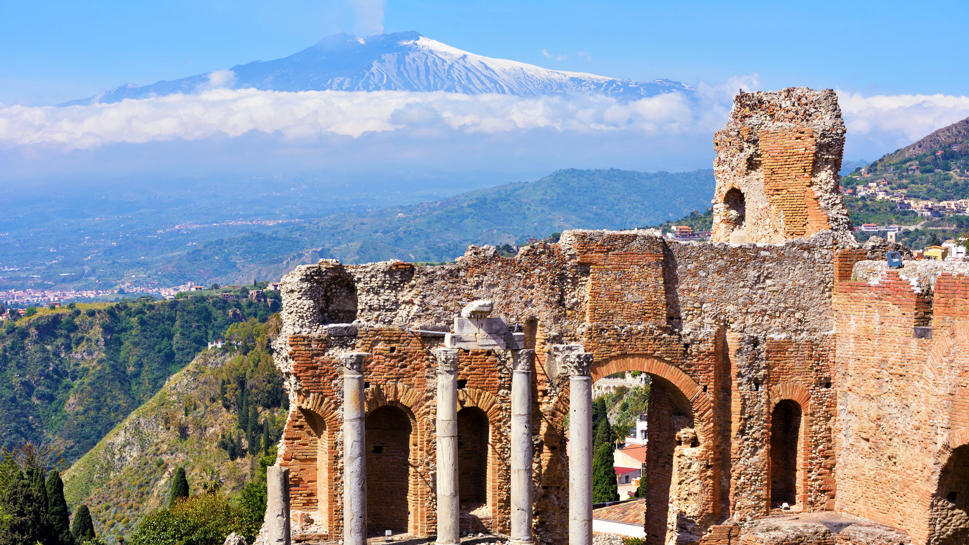 Ancient Theatre of Taormina in Sicily