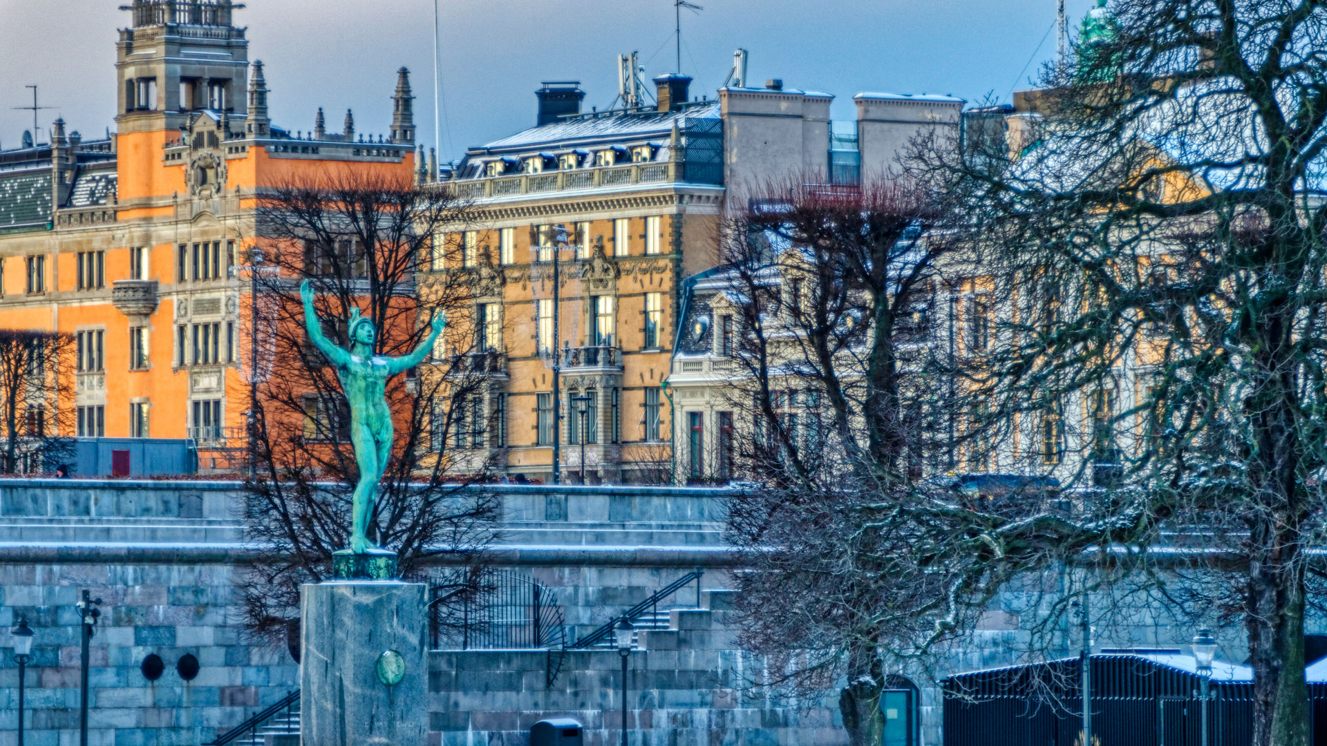 Stockholm's city streets old-charm beauty