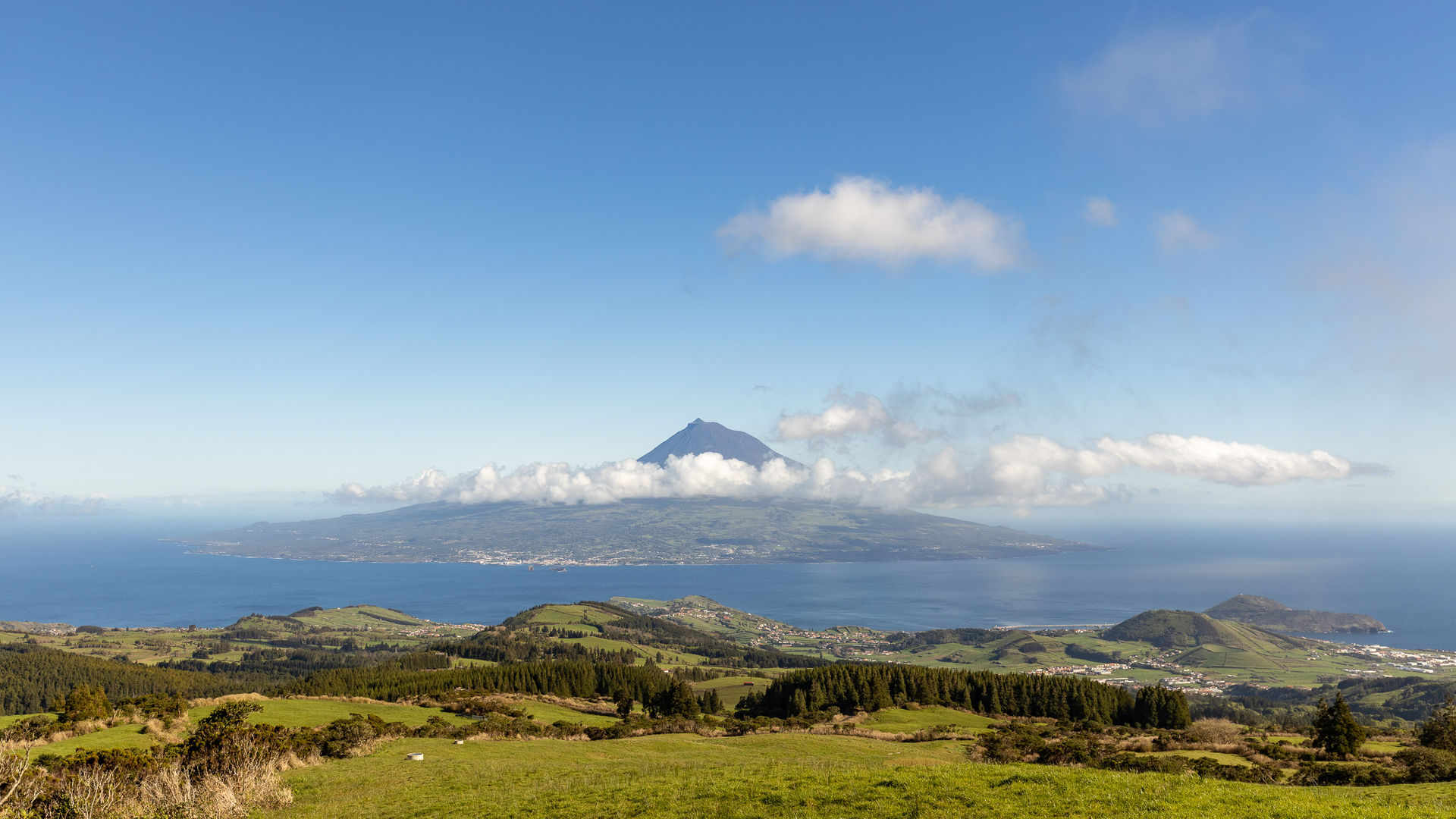 View of Pico Island from Faial Island