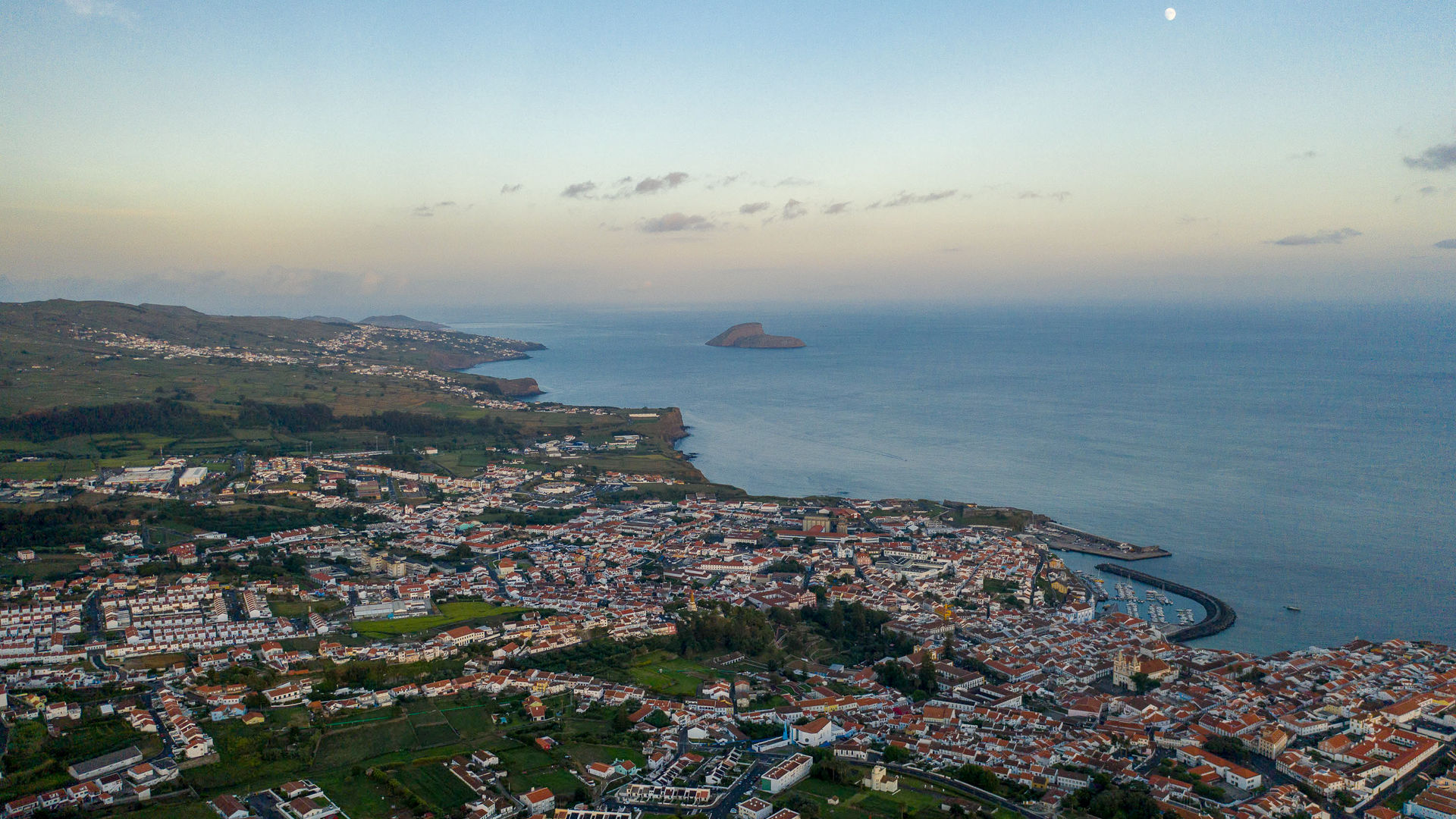Angra do Heroísmo Aerial View
