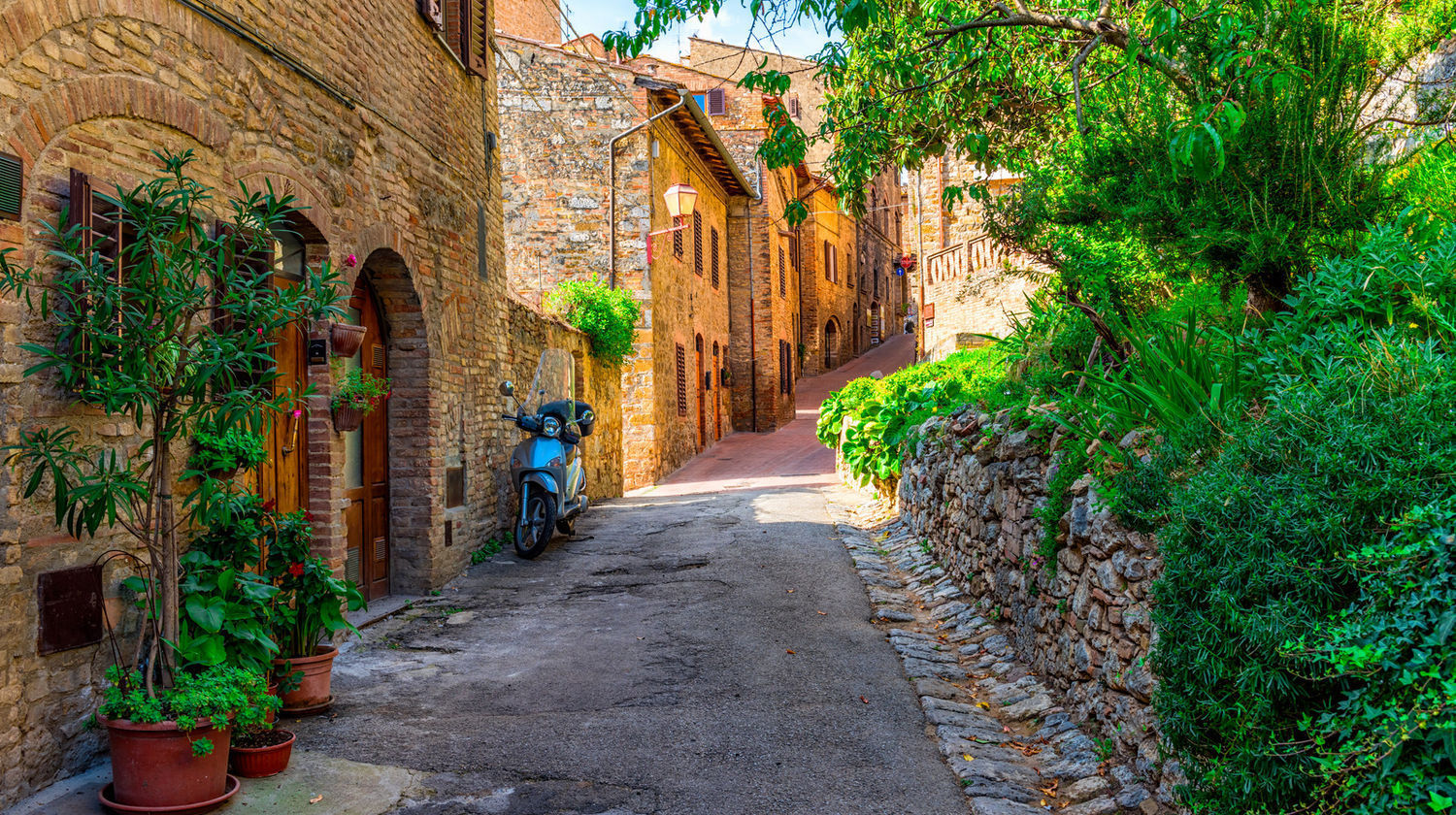 Historic Street, Tuscany, Italy