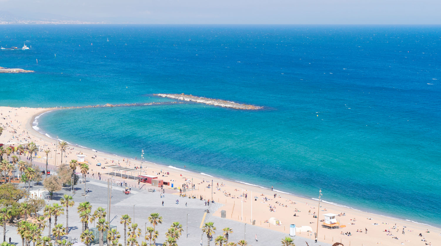 Relaxing on Barceloneta Beach, Barcelona