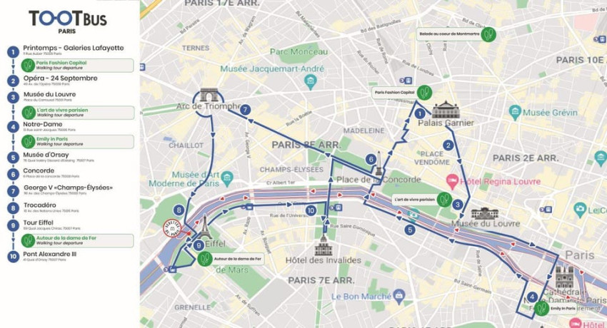 Passeios Culturais: Paris: Tour de autocarro hop-on hop-off Discovery Tour