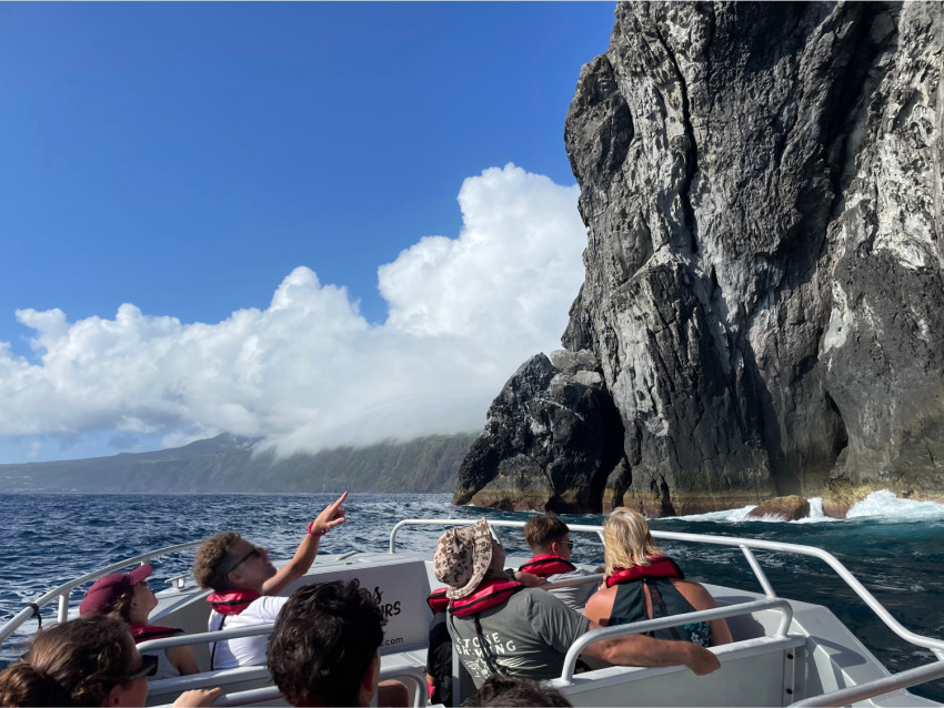 Passeio de Barco: Vulcão dos Capelinhos