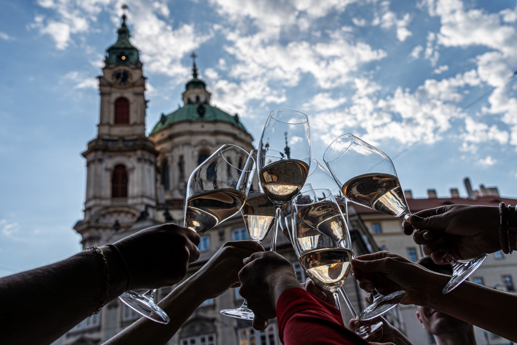 Food & Wine: Eating Prague by Night Drinks & Food Tour